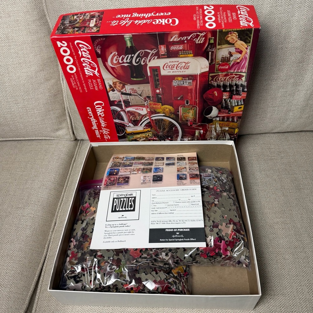 SPRINGBOC Coca-Cola Jigsaw Puzzle Vintage - Picture 3 of 7